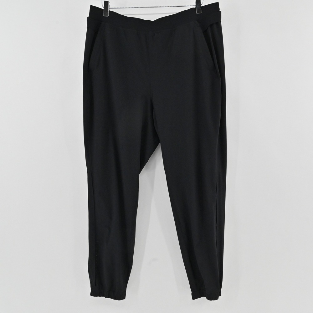 Lululemon On the Fly Jogger Womens Size 14 Black Pant Athleisure Travel Sports